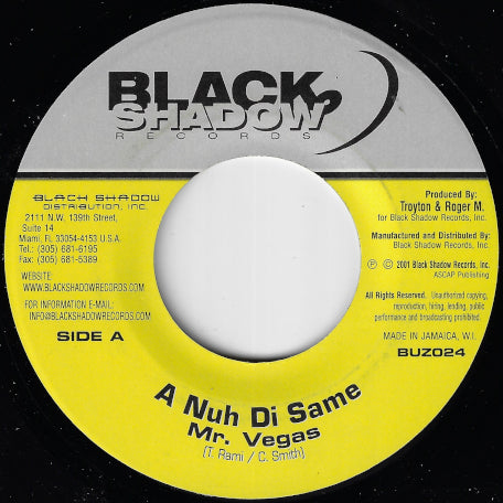 A Nuh Di Same / Ver