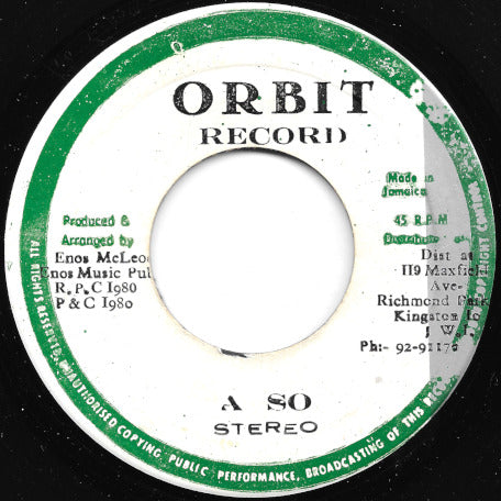 A So / Mosso In Dub