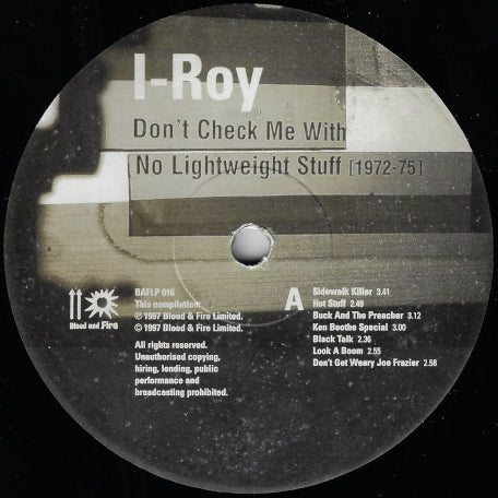 Don't Check Me With No Lightweight Stuff: 1972-75