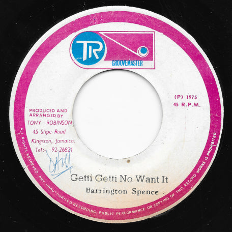 Getti Getti No Want It / Dread Locks Dread