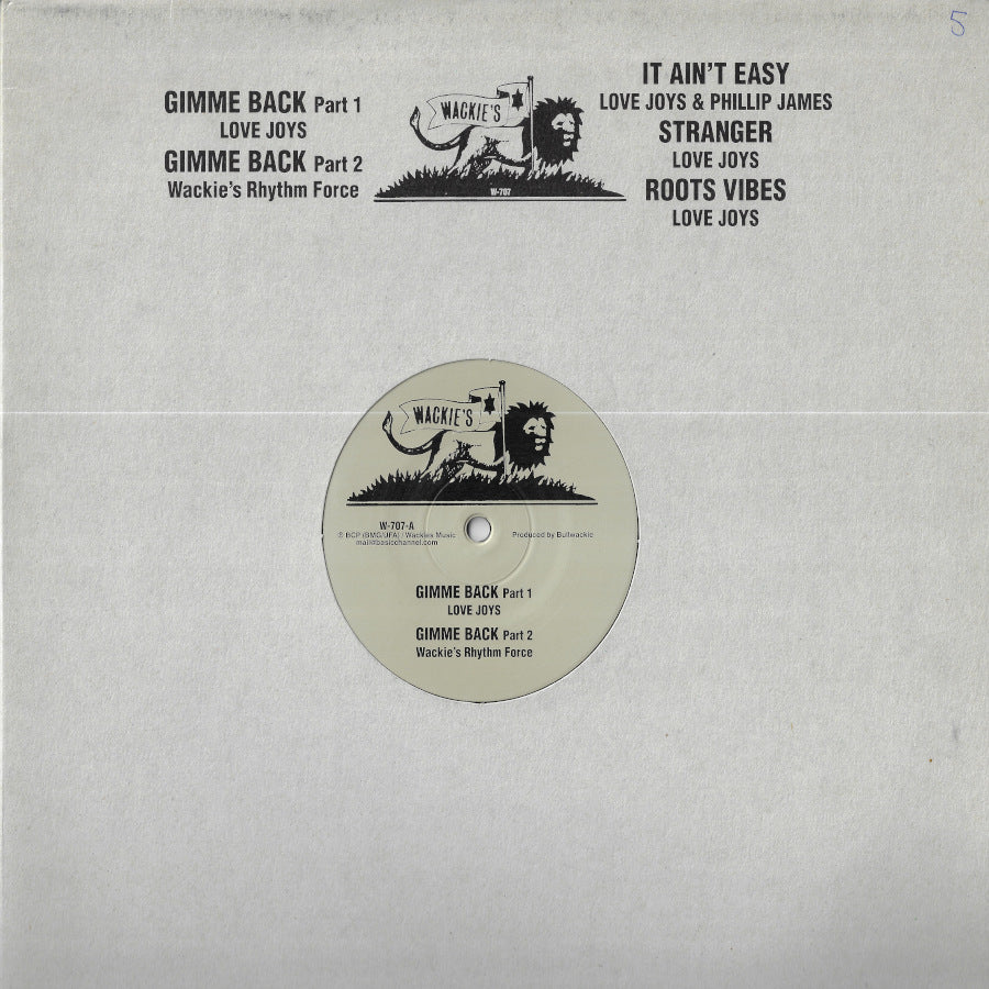 Gimme Back Part 1 / Gimme Back Part 2 / It Ain't Easy / Stranger / Roots Vibes