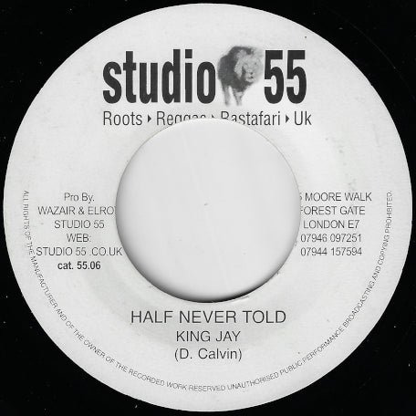 Half Never Told / Black Skin Dub Mix