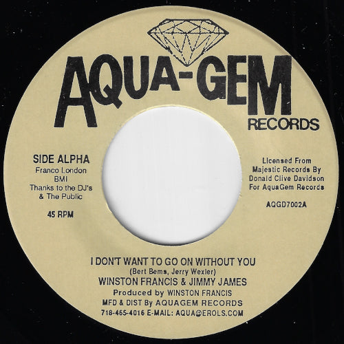 I Dont Want To Go On Without You / Muriel