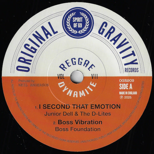 REGGAE DYNAMITE VOL 7 I Second That Emotion / Boss Vibration / Baby One More Time / Boss Steppin'