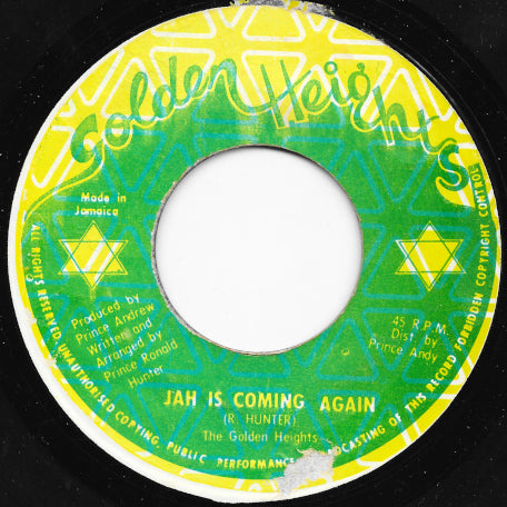 Jah Is Coming Again / Dub Wise