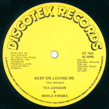 Keep On Loving Me / Ecstacy