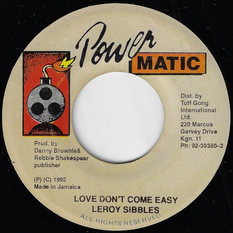 Love Don't Come Easy / Ver