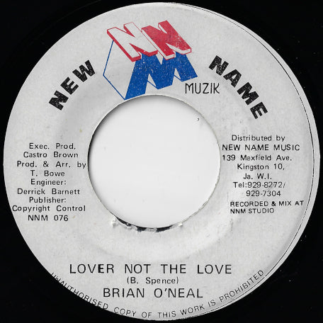 Lover Not The Love / Ver