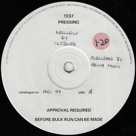 Test Press - Mellow / St. Quentin