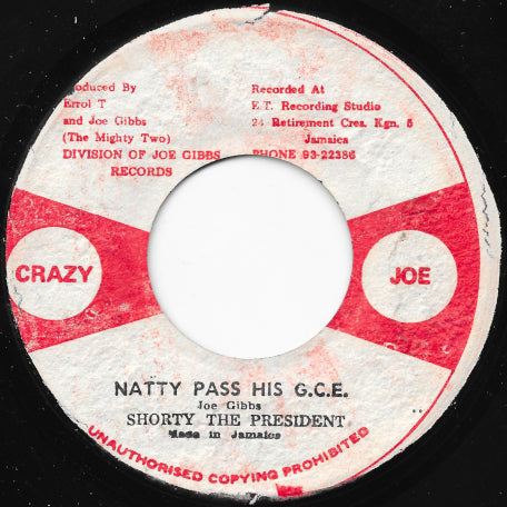 Natty Pass His GCE / Ver