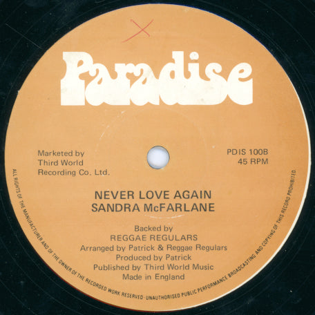 Never Love Again / My Kind Of Guy