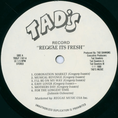 Reggae It's Fresh