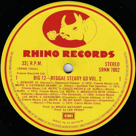 BIG 12 Reggae Steady Go Vol 2
