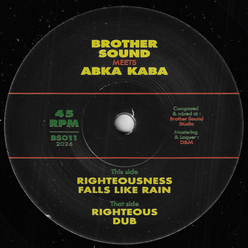 Righteousness Falls Like Rain / Righteous Dub
