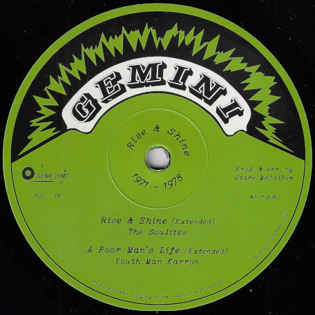 Rise And Shine (Extended) / A Poor Man's Life (Extended) / Dread Red Dread (Extended) / Repatriation Song (Extended)