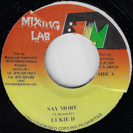 Say More / Warning Ver