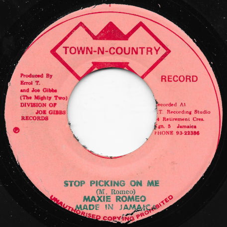 Stop Picking On Me / Lay Off