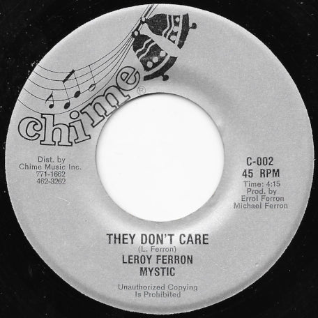 They Don't Care / Mystic Dub