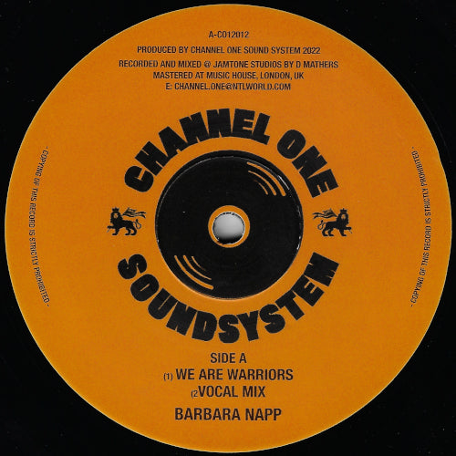 We Are Warriors / Vocal Mix / Accapella Disco Mix / Warriors Raw Dub