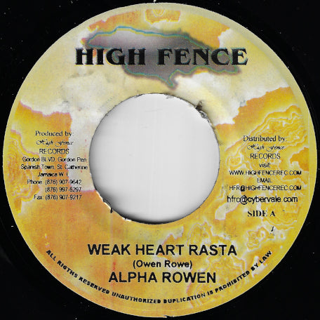 Weak Heart Rasta / Number One Girl