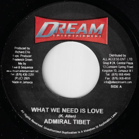 What We Need Is Love / Never Give Up