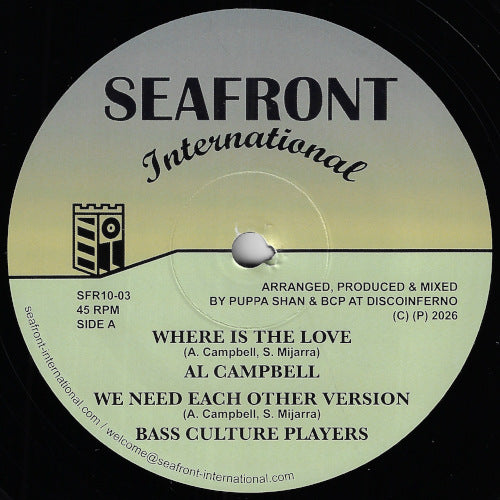 Where Is The Love / We Need Each Other Ver / Love Dubwise No 3