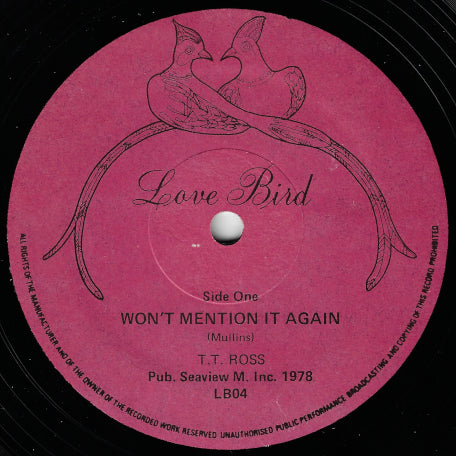 Wont Mention It Again / Mention Dub