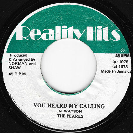 You Heard My Calling / Calling Dub