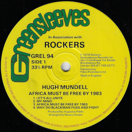 Africa Must Be Free By 1983