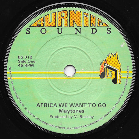Africa We Want To Go / Part Two Dub