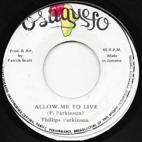 Allow Me To Live / I Must Live Ver