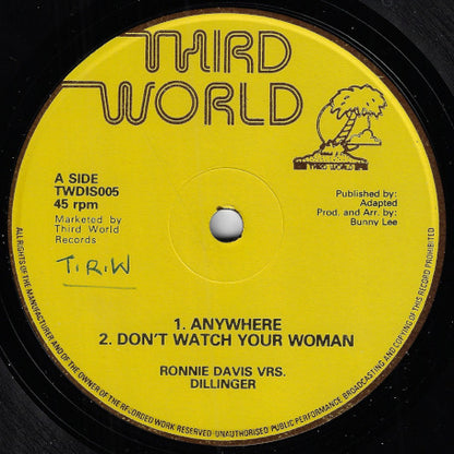 Anywhere / Don't Watch Your Woman / Mr Money Man / Dub Instrumental