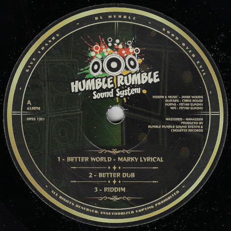 Better World / Better Dub / Riddim / Dubplate Cut / Dub (Dubplate Cut) / Riddim (Dubplate Cut)