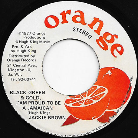 Black Green And Gold I Am Proud To Be Jamaican / Part II