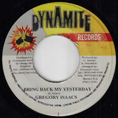 Bring Back My Yesterday / Ver