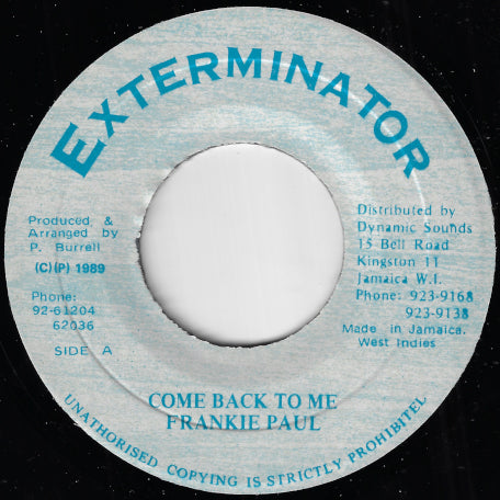 Come Back To Me / Ver
