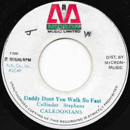 Daddy Don't You Walk So Fast / Ver