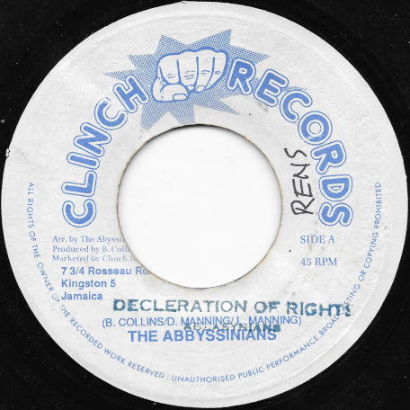 Declaration Of Rights / Ver Actually Musical Right