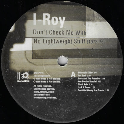 Don't Check Me With No Lightweight Stuff: 1972-75