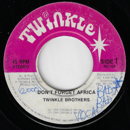 Don't Forget Africa / Ver