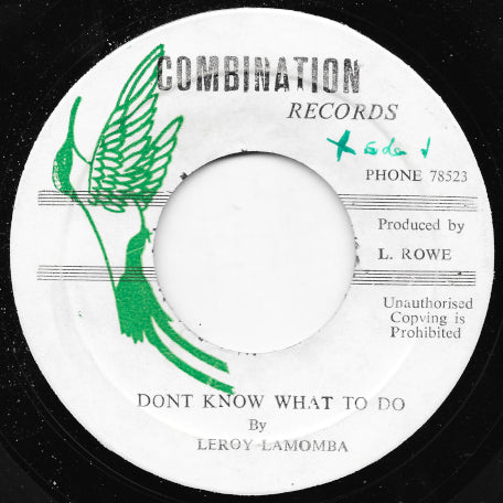 Don't Know What To Do / The Right Reverend