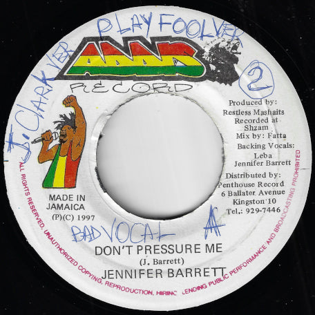 Don't Pressure Me / Ver