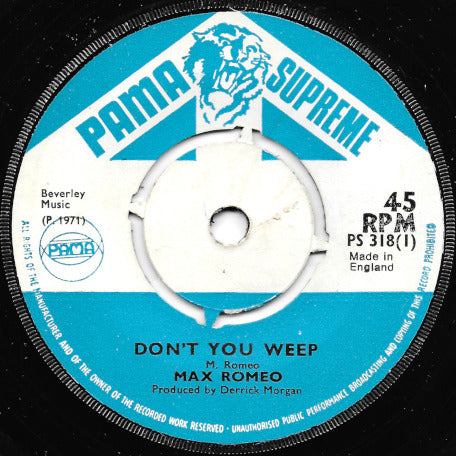 Dont You Weep / Weeping Ver