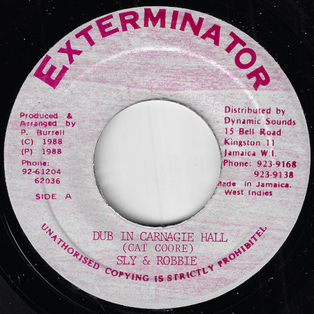 Dub In Carnagie Hall / Dub In Whitfield Town