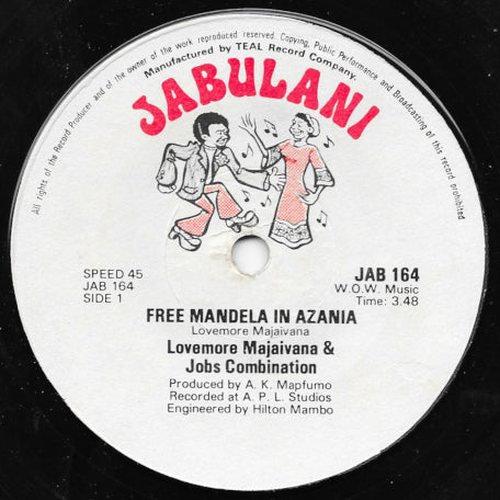 Free Mandela In Azania / Vanochema - Bayakhala (There's No Easy Way To Be Free)