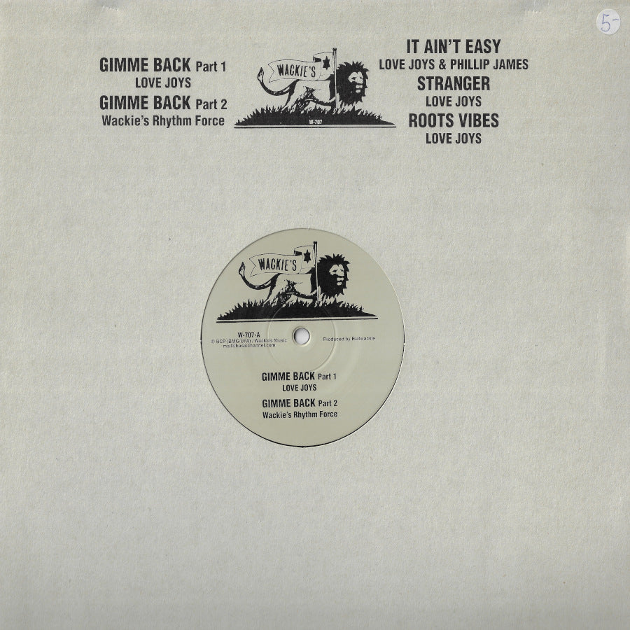 Gimme Back Part 1 / Gimme Back Part 2 / It Ain't Easy / Stranger / Roots Vibes