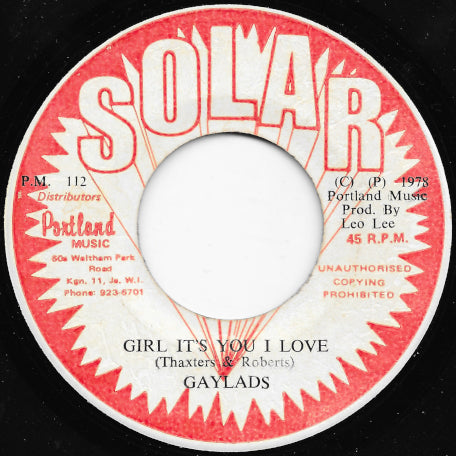 Girl Its You I Love / I Love Dub