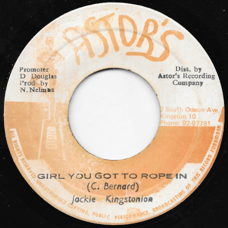 Girl You Got To Rope In / Ver