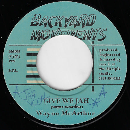 Give We Jah / Ver