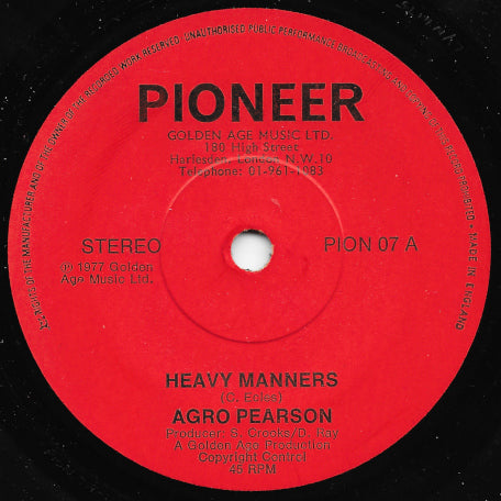 Heavy Manners / Version Under Manners